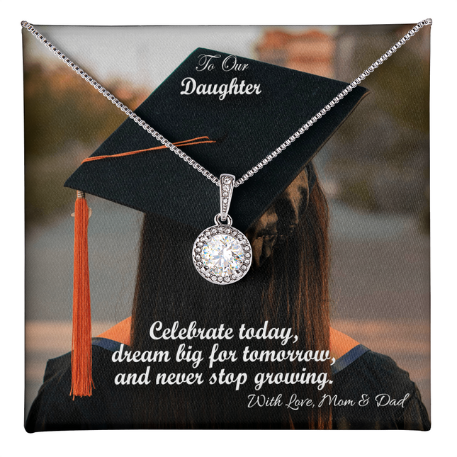 Daughter Graduation Eternal Hope Necklace | Mom & Dad Gift