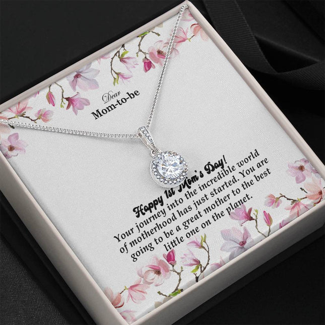 Your Journey into Motherhood Has Just Started | Christian Eternal Hope Necklace | Mother's Day Gift for Mom | Faith Gift