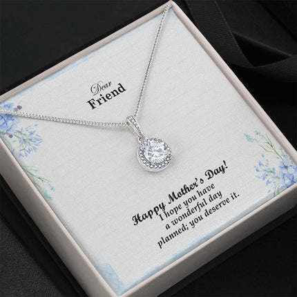 I Hope You Have a Wonderful Day Planned Dear Friend You Deserve It | Christian Eternal Hope Necklace | Mother's Day Gift for Friend | Faith Gift