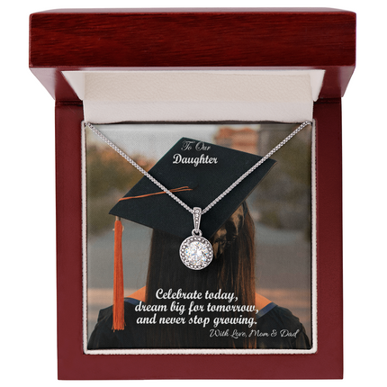Daughter Graduation Eternal Hope Necklace | Mom & Dad Gift