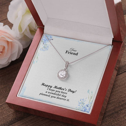 I Hope You Have a Wonderful Day Planned Dear Friend You Deserve It | Christian Eternal Hope Necklace | Mother's Day Gift for Friend | Faith Gift