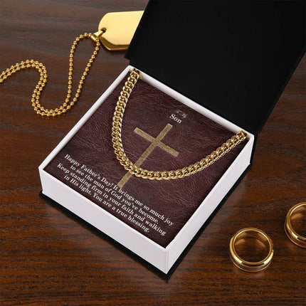 Cuban Link Chain Necklace – Christian Gift for Men
