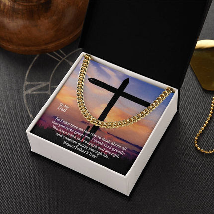 Cuban Link Chain Necklace – Christian Gift for Men