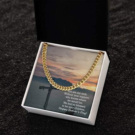 Cuban Link Chain Necklace – Christian Gift for Men