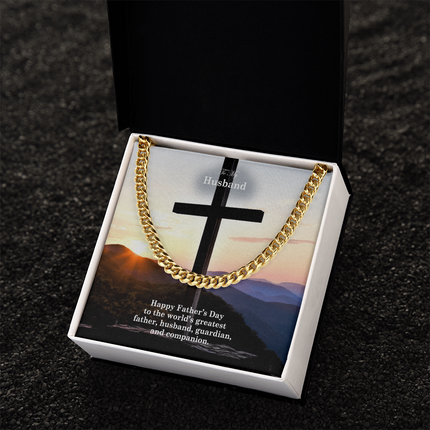 Worlds Greatest Husband | Cuban Link Necklace | Gift for Husband
