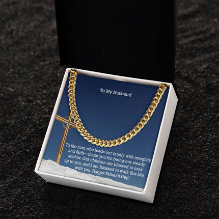 Cuban Link Chain Necklace – Christian Gift for Men