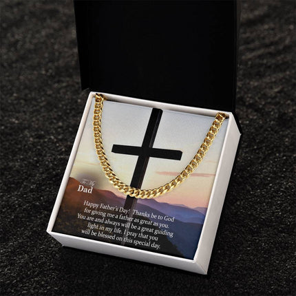 Cuban Link Chain Necklace – Christian Gift for Men