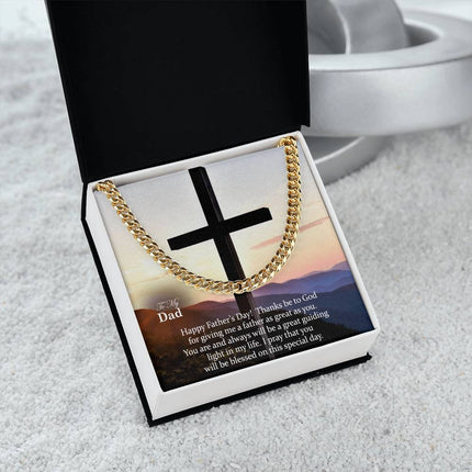 Cuban Link Chain Necklace – Christian Gift for Men