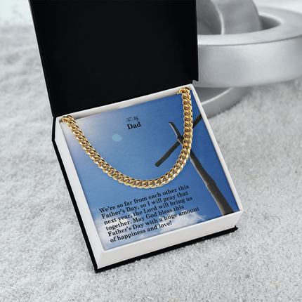Cuban Link Chain Necklace – Christian Gift for Men