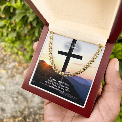 Worlds Greatest Husband | Cuban Link Necklace | Gift for Husband