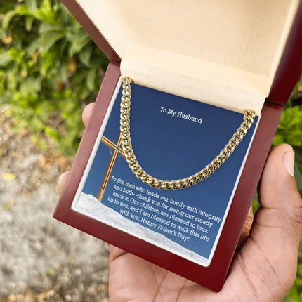 Cuban Link Chain Necklace – Christian Gift for Men