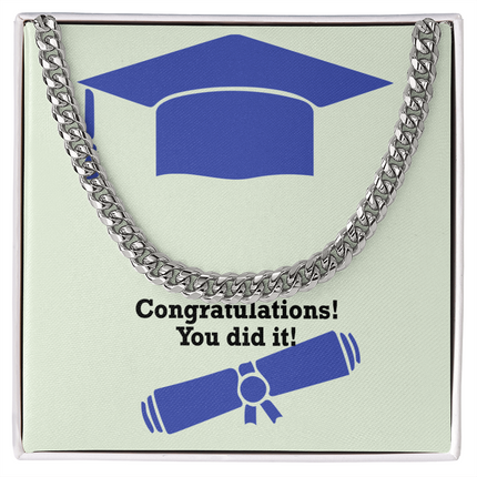 Congratulations Cuban Link Chain | Graduation Gift
