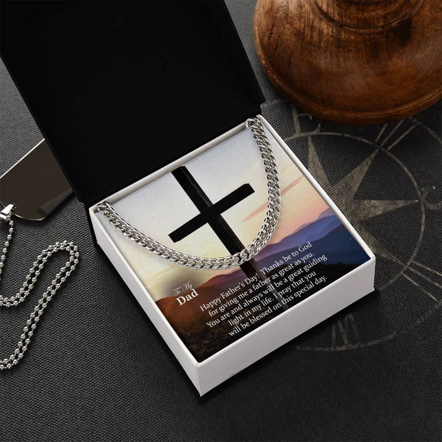 Cuban Link Chain Necklace – Christian Gift for Men