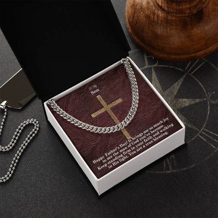 Cuban Link Chain Necklace – Christian Gift for Men