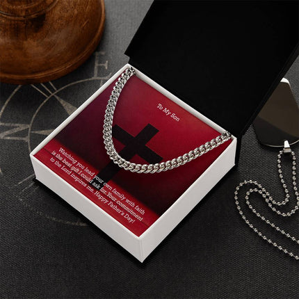 Cuban Link Chain Necklace – Christian Gift for Men