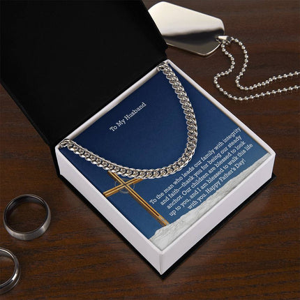 Cuban Link Chain Necklace – Christian Gift for Men