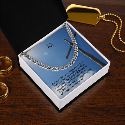 Cuban Link Chain Necklace – Christian Gift for Men