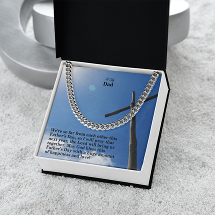 Cuban Link Chain Necklace – Christian Gift for Men