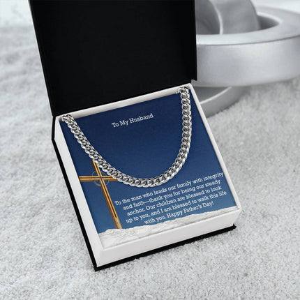 Cuban Link Chain Necklace – Christian Gift for Men
