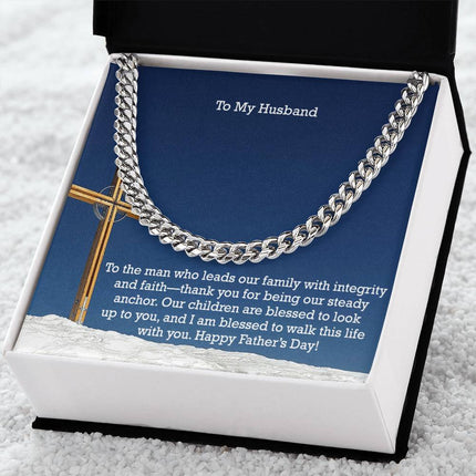 Cuban Link Chain Necklace – Christian Gift for Men