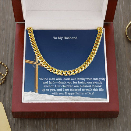 Cuban Link Chain Necklace – Christian Gift for Men