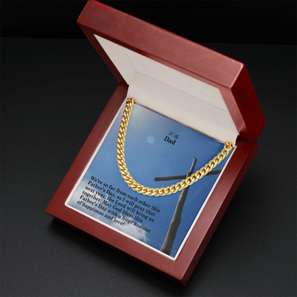 Cuban Link Chain Necklace – Christian Gift for Men