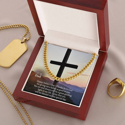 Cuban Link Chain Necklace – Christian Gift for Men