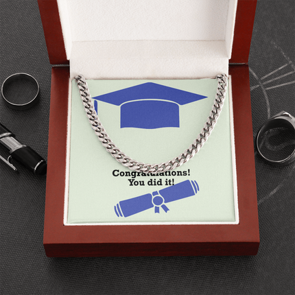 Congratulations Cuban Link Chain | Graduation Gift