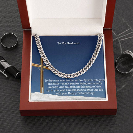 Cuban Link Chain Necklace – Christian Gift for Men