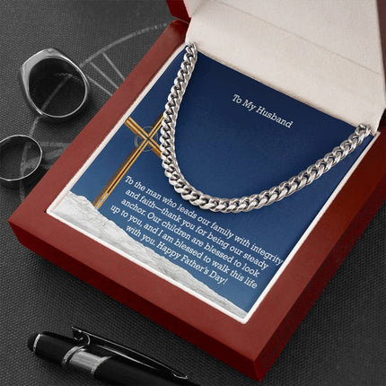 Cuban Link Chain Necklace – Christian Gift for Men