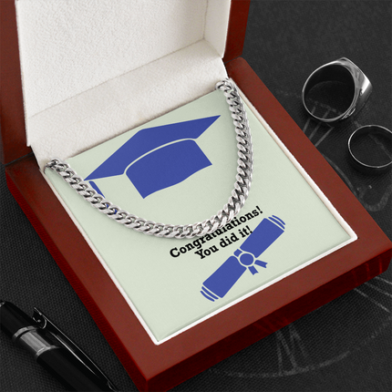 Congratulations Cuban Link Chain | Graduation Gift