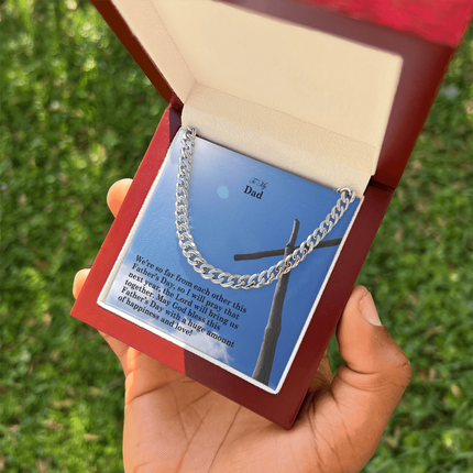 Cuban Link Chain Necklace – Christian Gift for Men