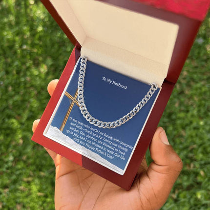 Cuban Link Chain Necklace – Christian Gift for Men