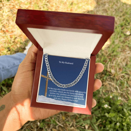 Cuban Link Chain Necklace – Christian Gift for Men