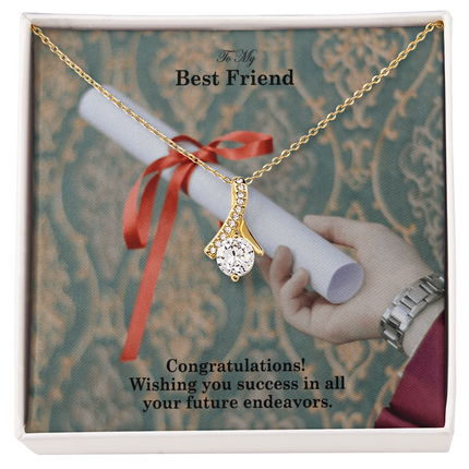 Best Friend Graduation Alluring Beauty Necklace | Congratulations Gift