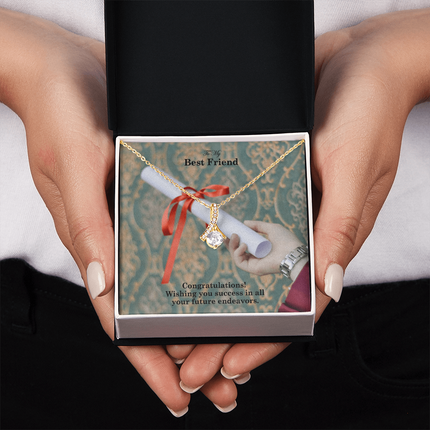 Best Friend Graduation Alluring Beauty Necklace | Congratulations Gift