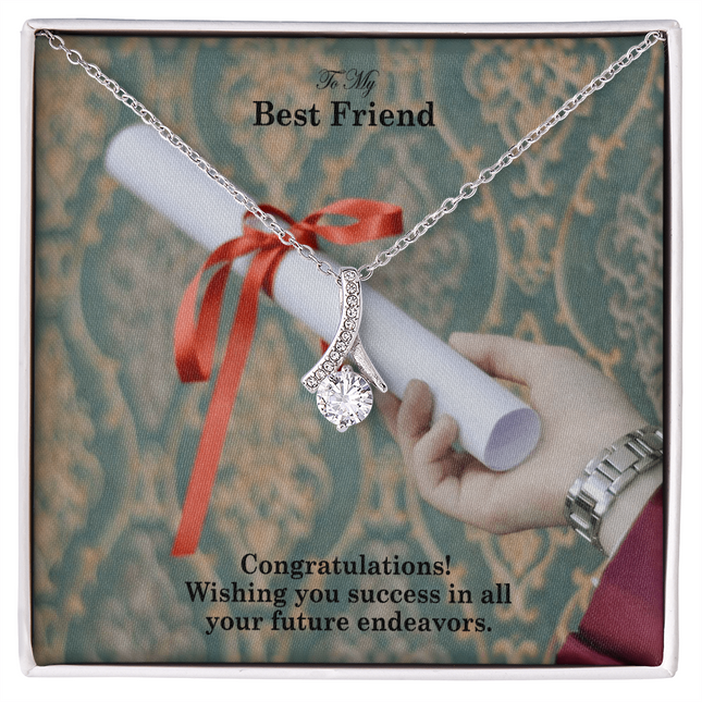 Best Friend Graduation Alluring Beauty Necklace | Congratulations Gift