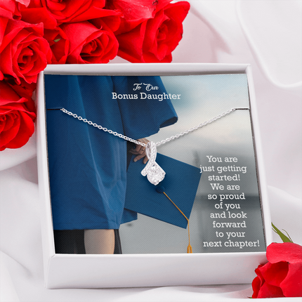 Bonus Daughter Graduation Alluring Beauty Necklace | Proud of You Gift