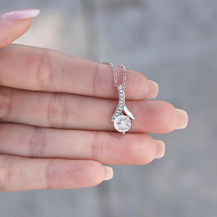Bonus Daughter Graduation Alluring Beauty Necklace | Proud of You Gift