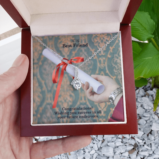 Best Friend Graduation Alluring Beauty Necklace | Congratulations Gift
