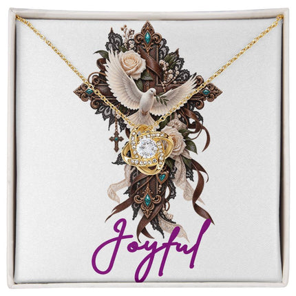 Joyful | Christian Love Knot Necklace | Her Word