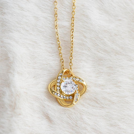 Congratulations We’re So Proud Love Knot Necklace | Graduation Gift