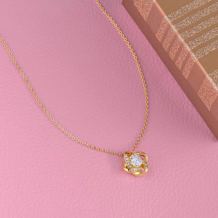 Congratulations We’re So Proud Love Knot Necklace | Graduation Gift