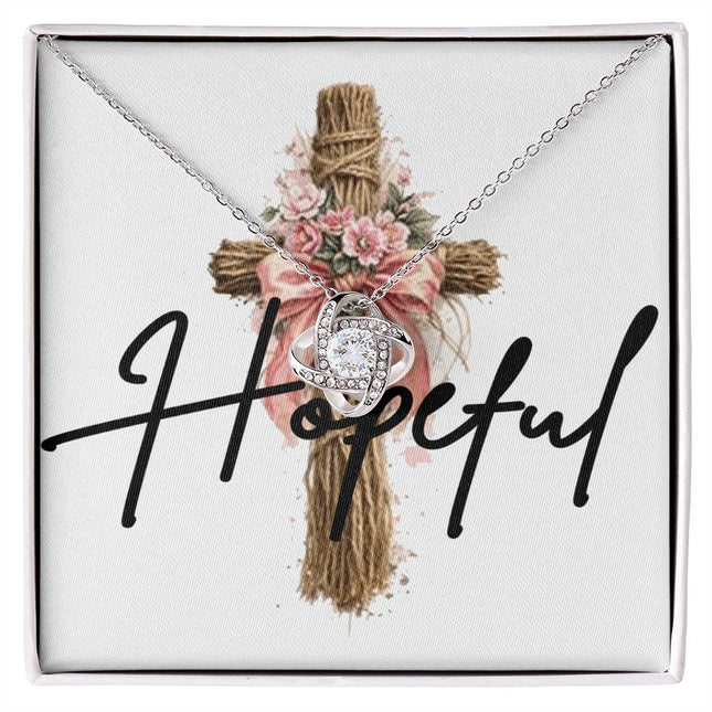 Hopeful | Christian Love Knot Necklace | Gift for Her