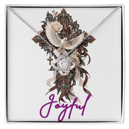 Joyful | Christian Love Knot Necklace | Her Word
