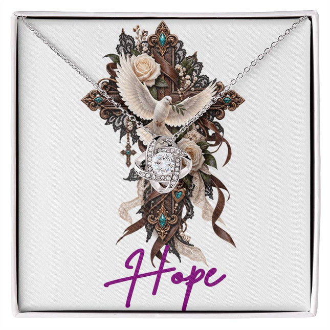 Hope | Christian Love Knot Necklace | Her Word