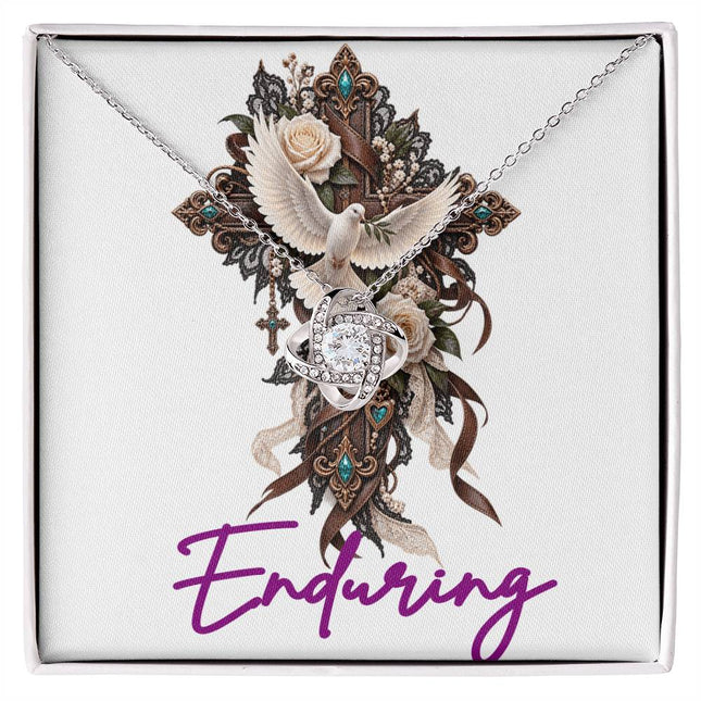 Enduring | Christian Love Knot Necklace | Her Word