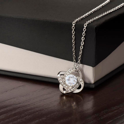 Granddaughter Graduation Love Knot Necklace | Congratulations Gift