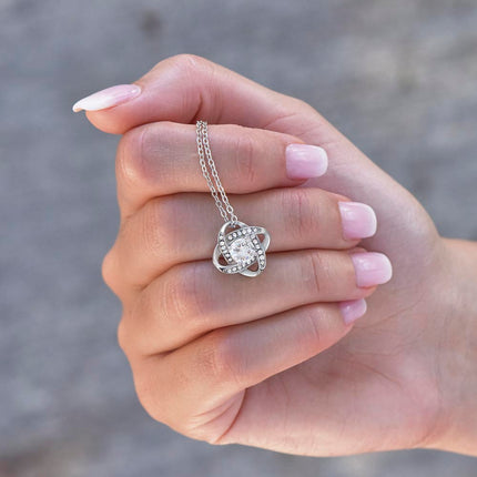Sister Graduation Love Knot Necklace | Congratulations Gift