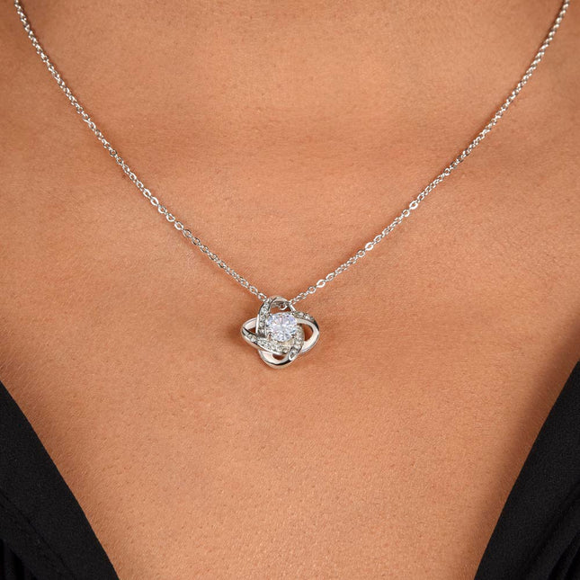 Precious Cross Sunflowers | Christian Love Knot Necklace | Her Word